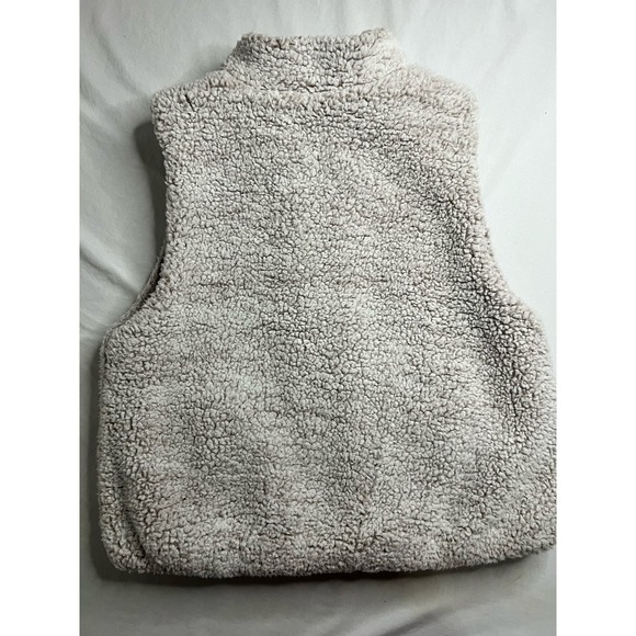 Thread and Supply Vest Fuzzy Sherpa Oatmeal Size Large - Picture 10 of 12